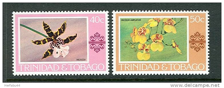 Trinidad & Tobago  Flowers Orchids Stamps SC# 286-87 MNH** - Trinidad En Tobago (1962-...)