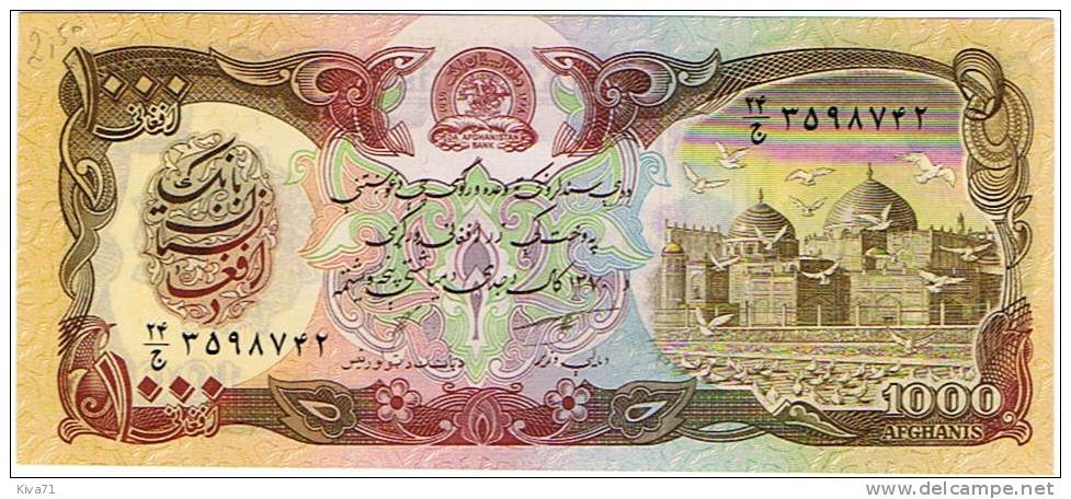 1000 Afghanis   "AFGHANISTAN"     UNC       Bc 10 - Afghanistan