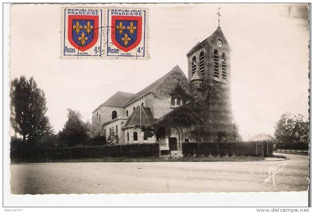 MITRY Le NEUF 77 L'Eglise Saint JEAN Editions D'Art  En Date De 1949 Carte Dentelée Véritable Photo - Mitry Mory