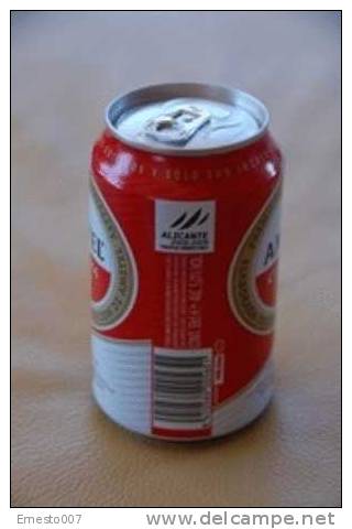 Leere Alu-Bierdose Aus Spanien: "AMSTEL - CERVEZA" - Farbe Rot, Siehe Bilder - Cans