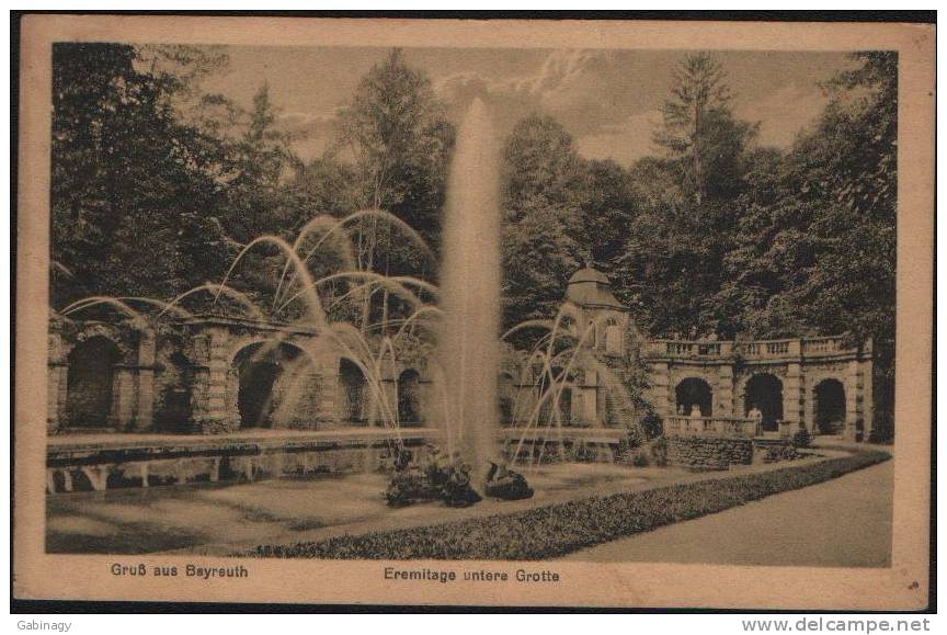 *GERMANY - BAYREUTH-002 - EREMITAGE UNTERE GROTTE - 1924 - Bayreuth