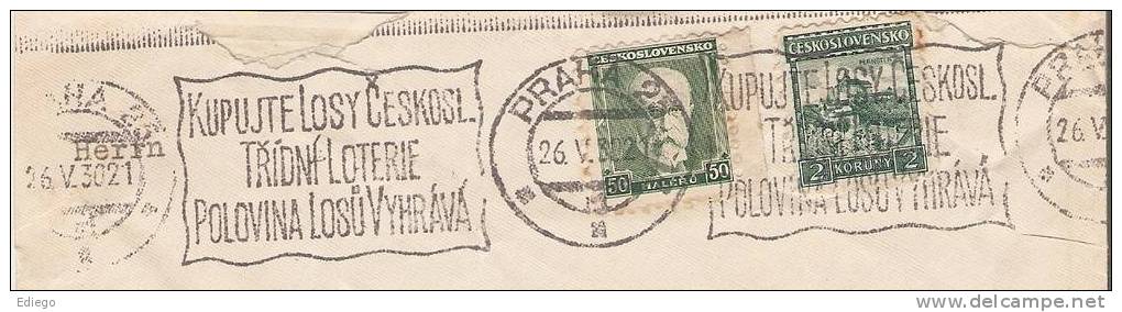 LETTRE 1930 PRAHA - GENEVE - Other & Unclassified