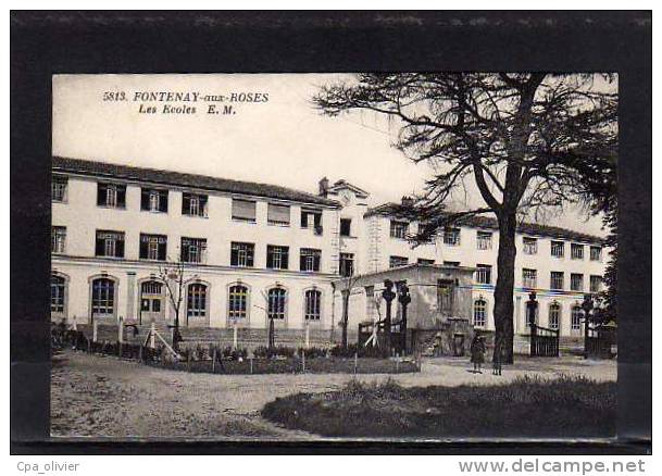 92 FONTENAY AUX ROSES Ecoles, Ecole, Ed EM Malcuit 5813, 1933 - Fontenay Aux Roses