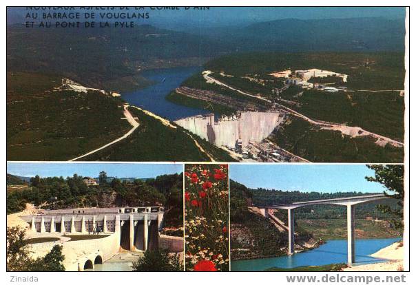 CARTE POSTALE DES ENVIRONS D ORGELET - BARRAGE DE VOUGLANS - PONT DE LA PYLE SUR LA RIVIERE D AIN - Orgelet