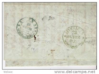 Gr-P005/  Griechenland - . Gr. P.A. 1852 Nach Athen (Mit Inhalt) - ...-1861 Prephilately