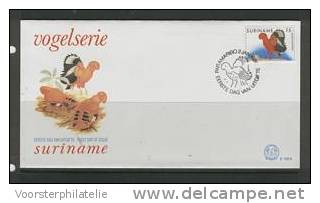 REP. SURINAME 1985 ZBL FDC E100A BIRD VOGEL OISEAU - Gallináceos & Faisanes