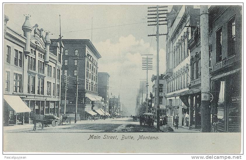 CPA BUTTE, MAIN STREET, MONTANA - Butte