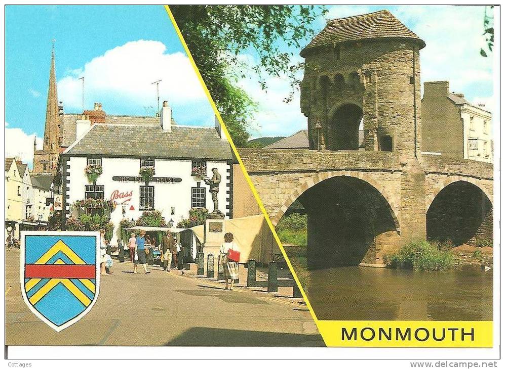 MONMOUTH - Agincourt Square - Monnow Bridge - Monmouthshire