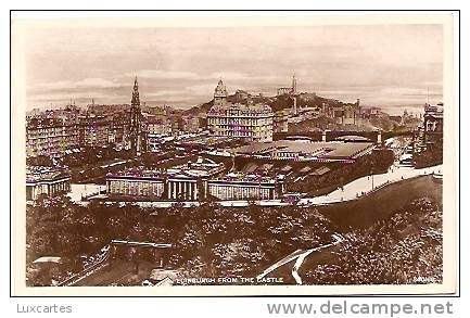 EDINBURGH FROM THE CASTLE.  340/60 - Midlothian/ Edinburgh