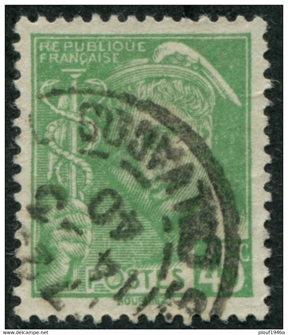 Pays : 189,03 (France : 3e République)  Yvert Et Tellier N° :  414 (o) - 1938-42 Mercurio