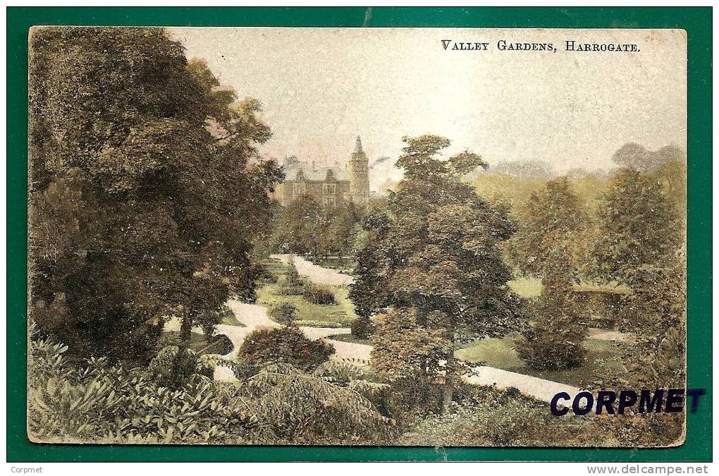 HARROGATE - VALLEY GARDENS - POSTCARD Sent In 1908 To Buenos Aires - Harrogate