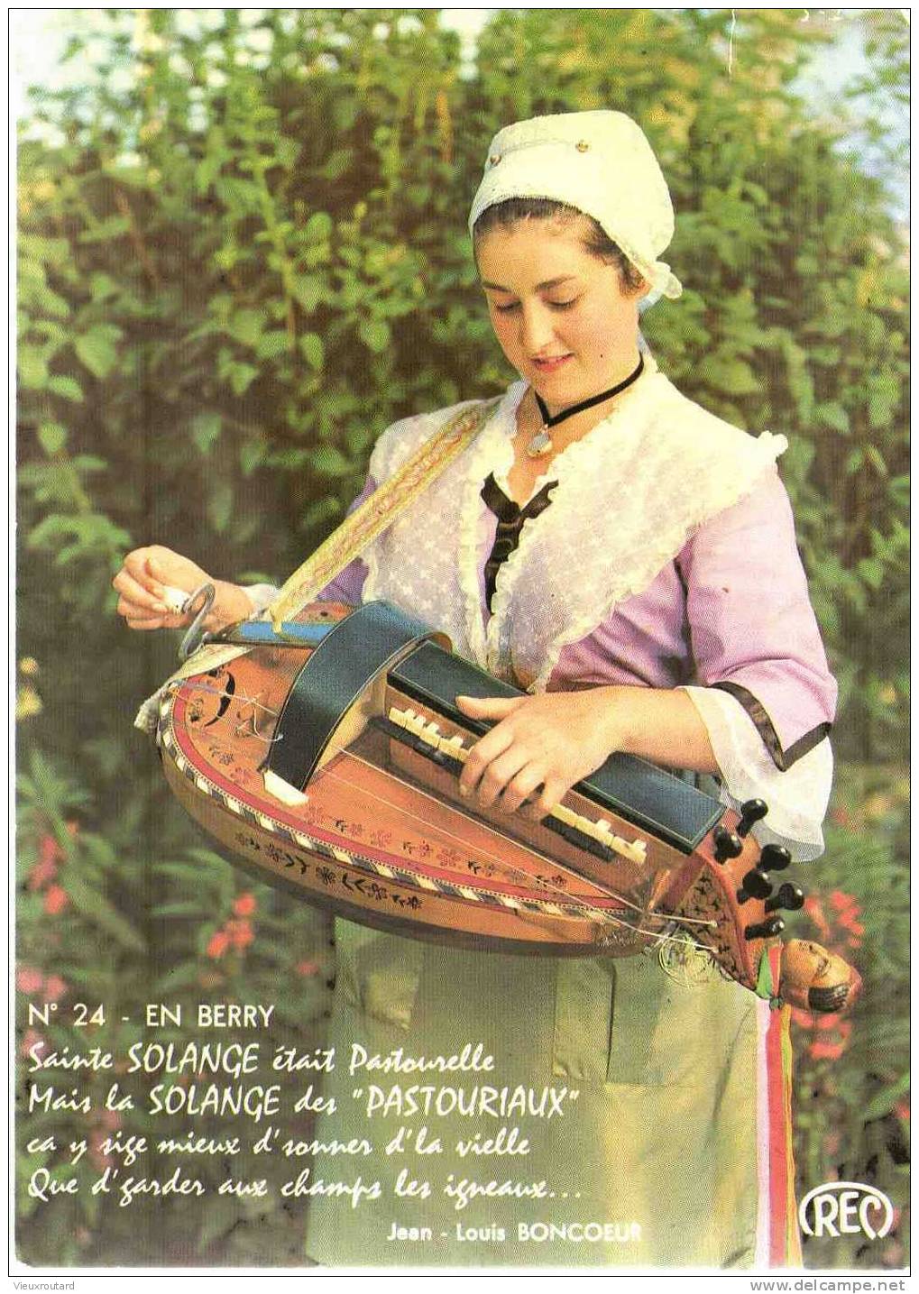 CPSM. "LES PASTOURIAUX DU BERRY" LA VIELLEUSE. - Musique