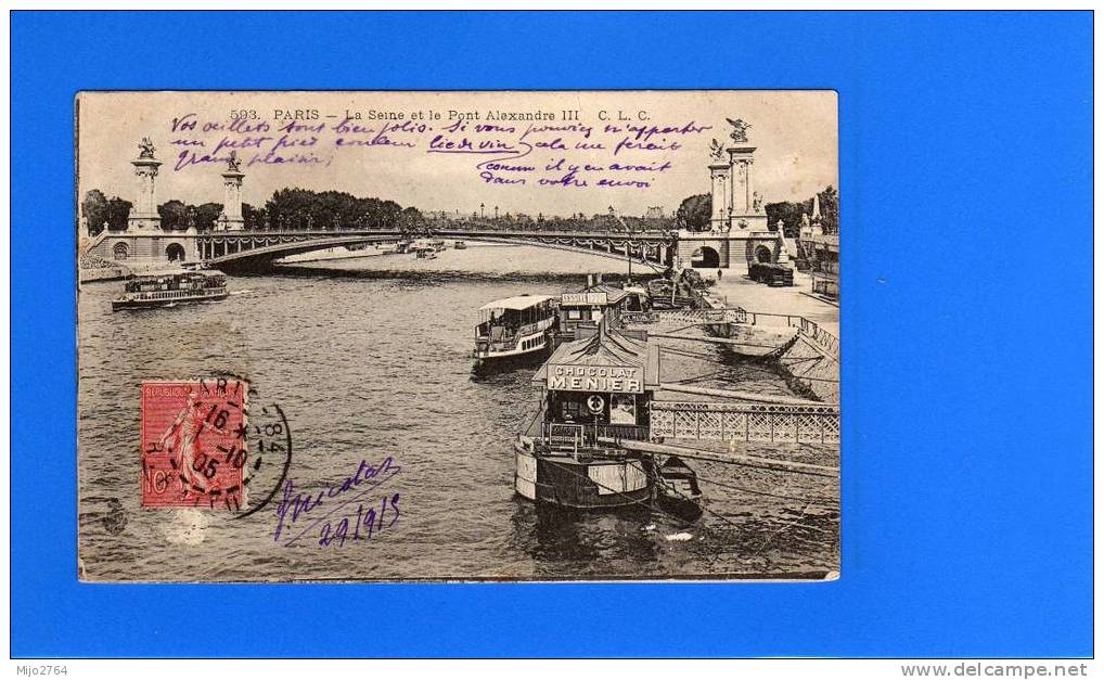 PARIS    LA SEINE ET LE PONT ALEXANDRE III - The River Seine And Its Banks