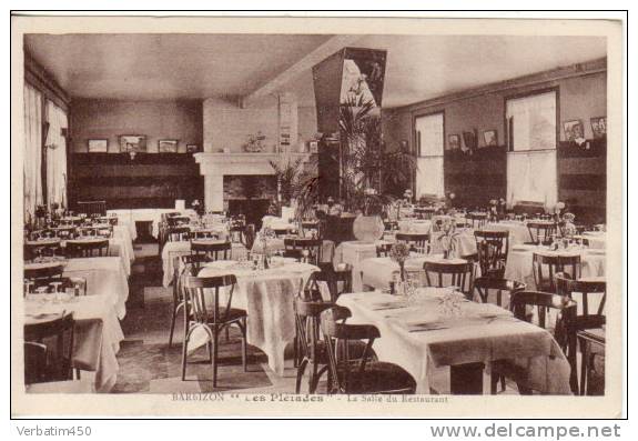 77..BARBIZON..LES PLEIADES..LA SALLE  DU RESTAURANT...NON ECRITE - Barbizon