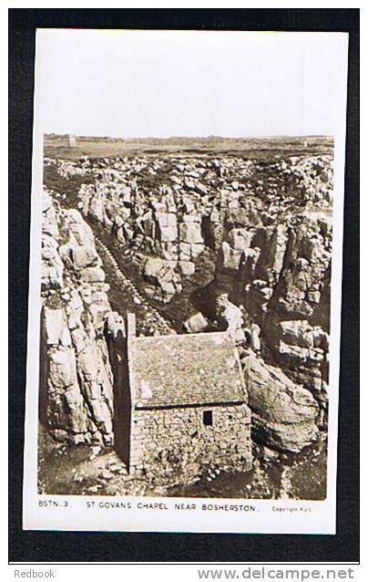 Real Photo Postcard St Govans Chapel Near Bosherston Pembrokeshire Wales - Ref 277 - Pembrokeshire