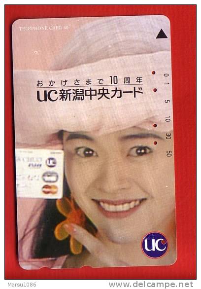 Japan Japon Telefonkarte Télécarte Phonecard Telefoonkaart -  Carte   Card UC   Frau Women  Femme Girl - Publicidad