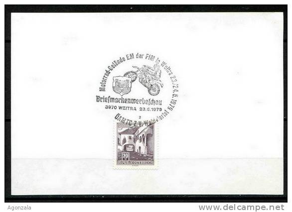 CARTE OBLITEREE - WEITRA L´AUTRICHE 1979 MOTOCROSS INTERNATIONALE - MOTORRAD GELANDE EM DER FIM - Motorbikes