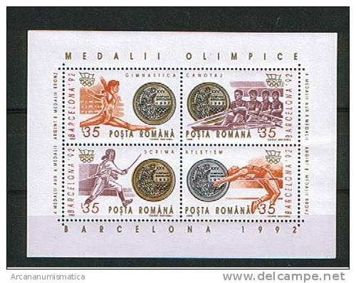 ROMANIA/RUMANIA  1.992   Y&t 225     Serie Completa MEDALLA  OLIMPICA   SDL-91 - Collections