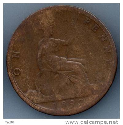 Grande-Bretagne 1 Penny Victoria 1892 B - D. 1 Penny