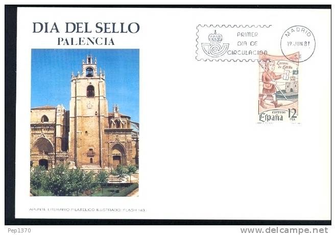 ESPAÑA 1981 - CARTE MAXIMUM DIA DEL SELLO - Tarjetas Máxima