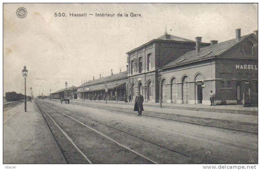 HASSELT - Intérieur De La Gare - Feldpost Luttich 26-12-1914 - Hasselt