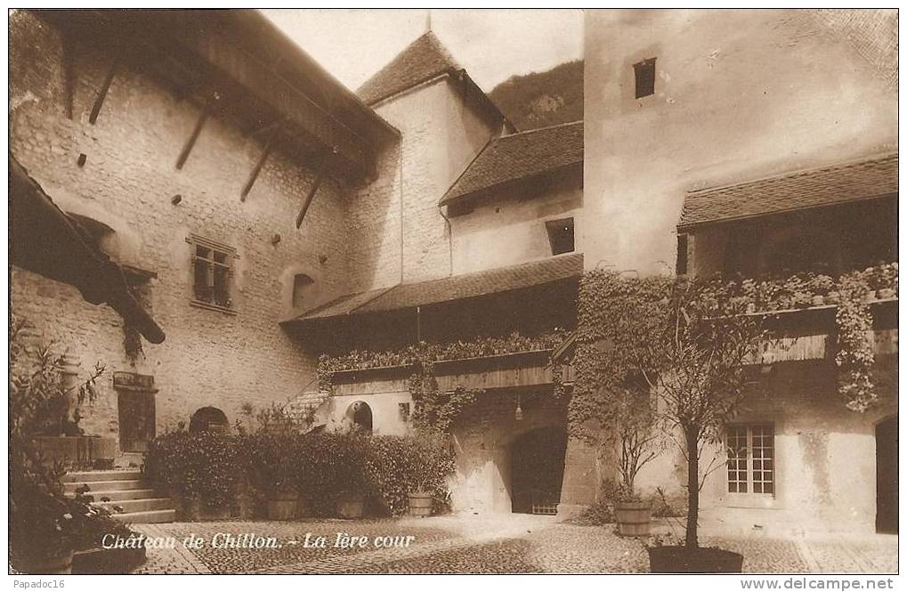 CH - VD - Château De Chillon - La 1ère Cour - éd. Th. Anderegg (non Circulée) - [Veytaux] - Veytaux