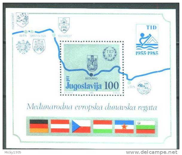 Jugoslawien / Yugoslavia - Block 26 Postfrisch / Miniature Sheet MNH ** (M687) - Blocks & Sheetlets