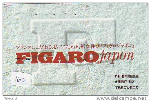 Télécarte Japon PARIS.  France Related - La France Reliée (162) FIGARO - Reclame