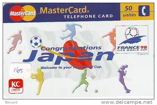 Télécarte Japon PARIS.  France Related - La France Reliée (165) MASTERCARD JAPAN  * FRANCE  FIFA WORLD CUP - Reclame