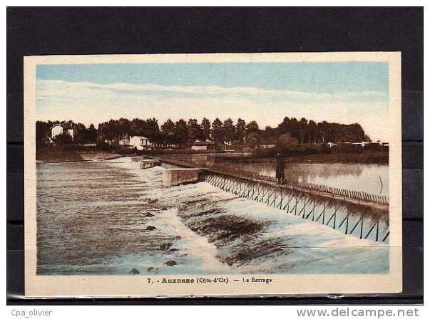 21 AUXONNE Barrage, Colorisée, Ed Karrer 7, 193? - Auxonne