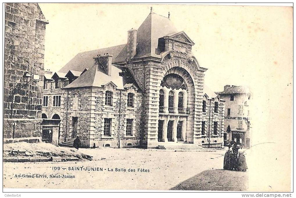 87 SAINT JUNIEN   LA SALLE DES FETES   1910 - Saint Junien