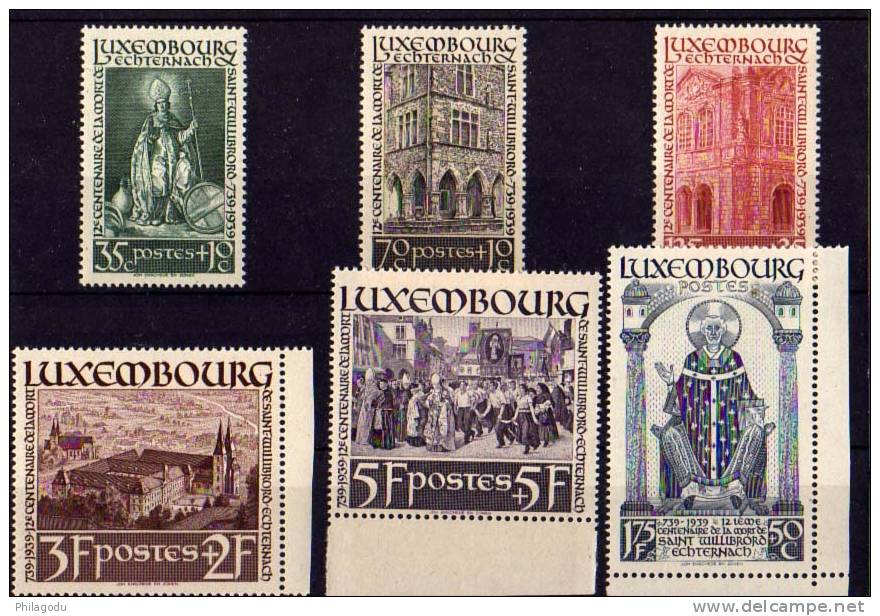 1938,   Yv.300/305 ** St Willibrord, Cote 67,50 E ++  Neuf Sans Charnière - Ungebraucht