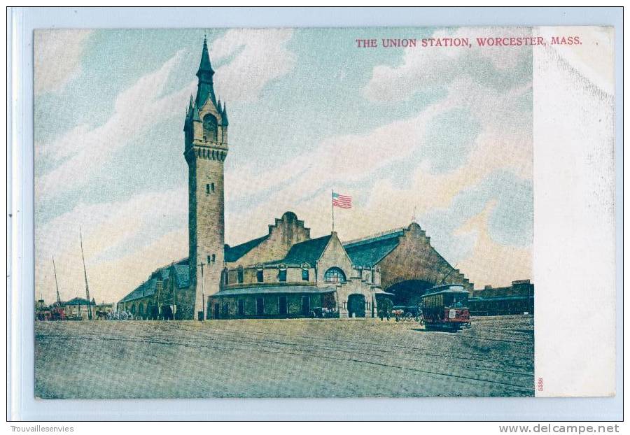 5528. THE UNION STATION - WORCESTER, MASS. - Worcester