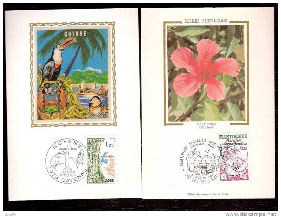 4 CARTES MAXIMUM - TTB- THEME : FAUNE Et FLORE : OISEAUX - FLEURS -REGIONS - Dates Visibles Aux Scans. - Collezioni & Lotti