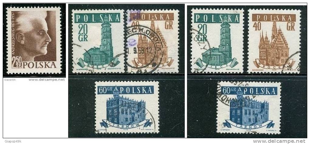 ● POLONIA - Rep. Popolare - 1957  N. 918  ** , Serie Compl. + 923 /25 Usati - Lotto  574 /78 /79 - Neufs