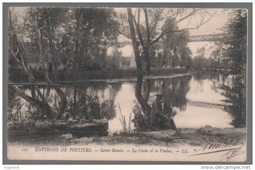 B - CARTE POSTALE CENTENAIRE - 86 - ST BENOIT - LE CLAIN ET LE VIADUC - - Saint Benoit