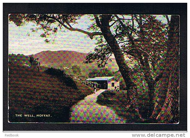 Early Postcard The Well Moffat Dumfries & Galloway Scotland - Ref 295 - Dumfriesshire