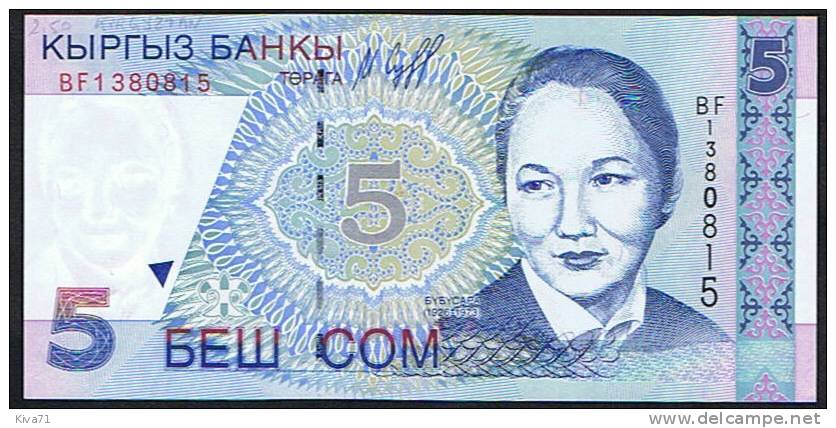 5 Com "KIRGHIZISTAN"     1997   UNC   Ro 37 - Kirgisistan