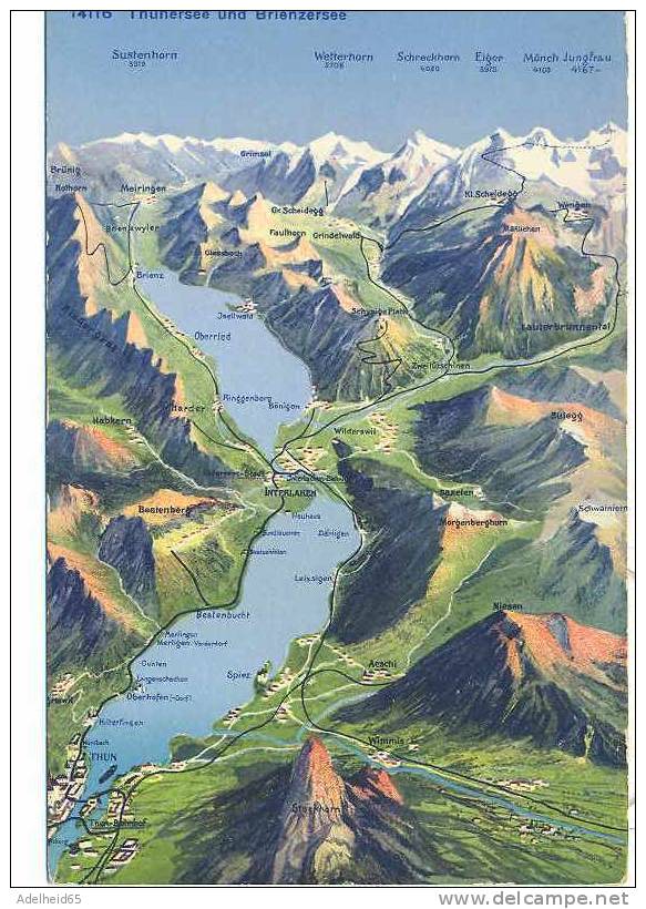 Thunersee Und Brienzersee, Ed. Wehrli AG, Kilchberg, Zurich - Brienz