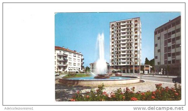 18237)cartolina Illustratoria  Pordenone - Fontana Del Piazzale Risorgimento - Pordenone