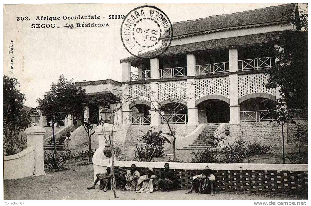 COLLECTION FORTIER N° 308 - AFRIQUE FRANCAISE - SOUDAN - SEGOU - LA  RESIDENCE - Sudan