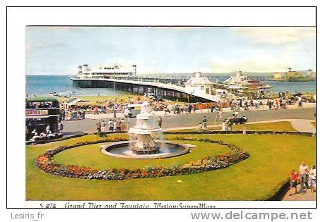 CPA - S 424 - GRAND PIER AND FOURTAIN - WESTON SUPER MARE - - Weston-Super-Mare