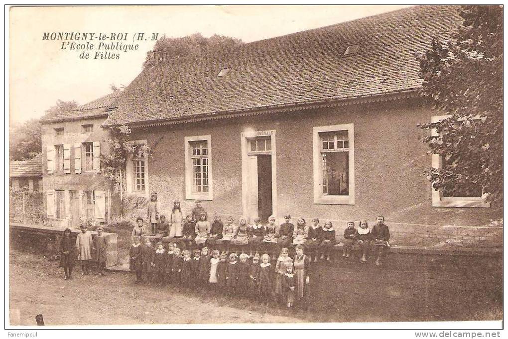 MONTIGNY-LE-ROI .  L´Ecole Publique De Filles - Montigny Le Roi