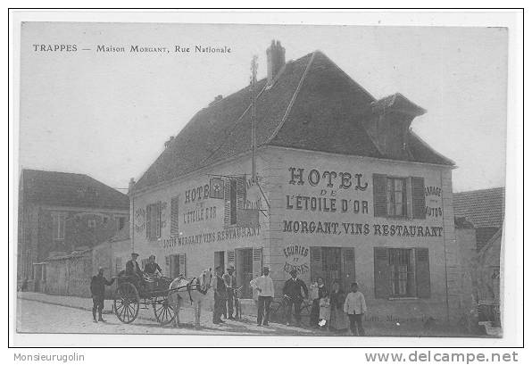 78 )) TRAPPES, Mairon Morgant, Rue Nationale, Hotel De L'Etoile D'Or, Morgant Vins Restaurant, ANIMEE - Trappes