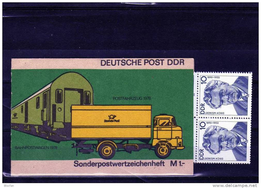 SMH 9c Post - Transportmittel Eisenbahn Und LKW 1978 DDR 3301 10x + SMHD9 ** 15€ - Abarten Und Kuriositäten