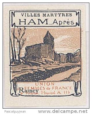 VIGNETTE VILLES MARTYRES - HAM - APRES - Autres & Non Classés