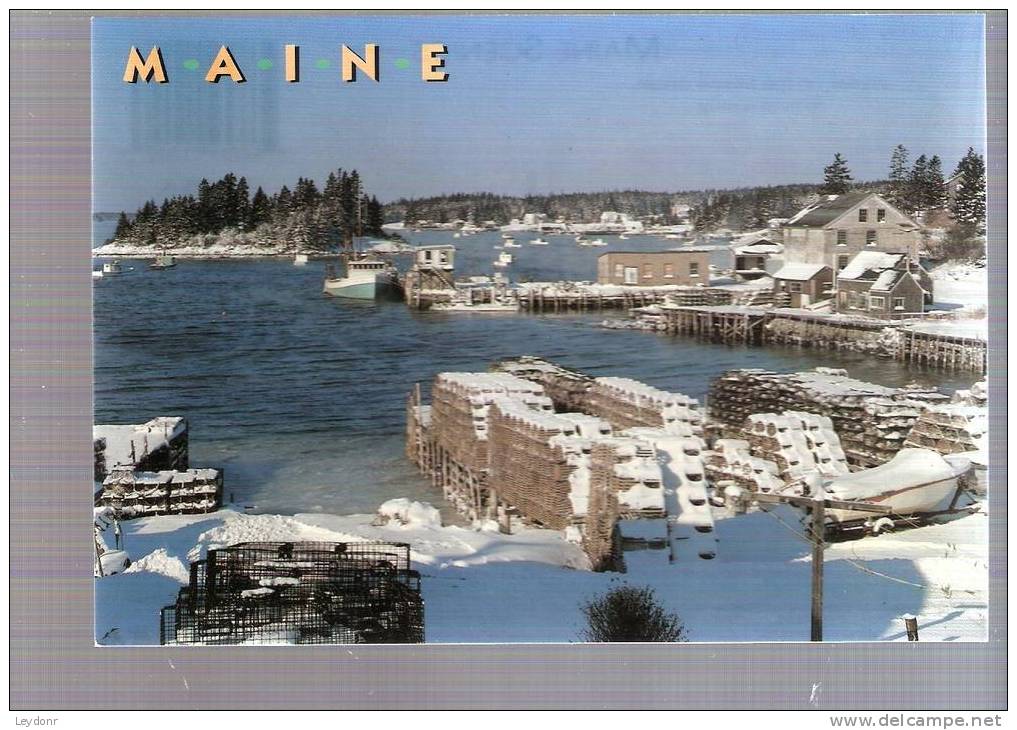 Winter On The Maine Coast - Fishing Town - Sonstige & Ohne Zuordnung