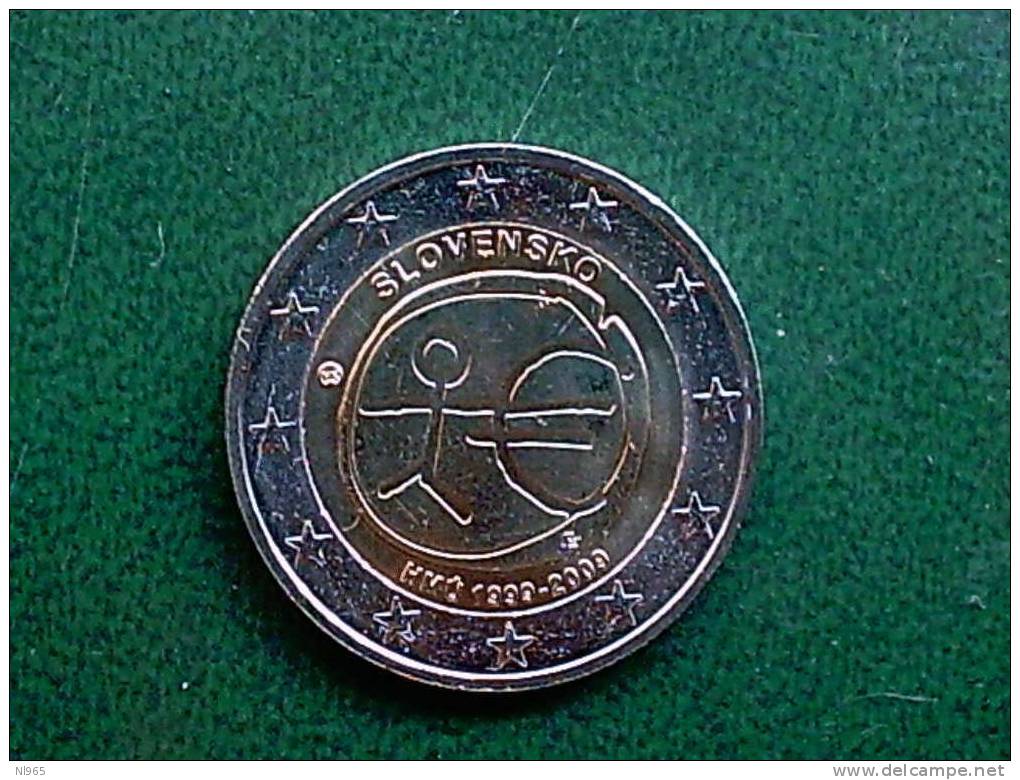 2 EURO ANNO  2009 10° ANNIVERSARIO DELL´EURO  ( EMU ) 19 MONETE - Sonstige & Ohne Zuordnung