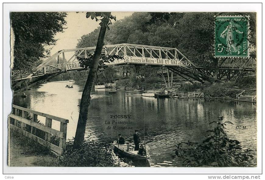 POISSY Passerelle Des Migneaux - Poissy