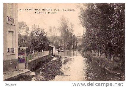 79 La MOTHE-St-HERAY  La VILLEDIEU Les Bords De La Rivière E Parc, La Scène Du Théâtre Populiare Poitevin - La Mothe Saint Heray